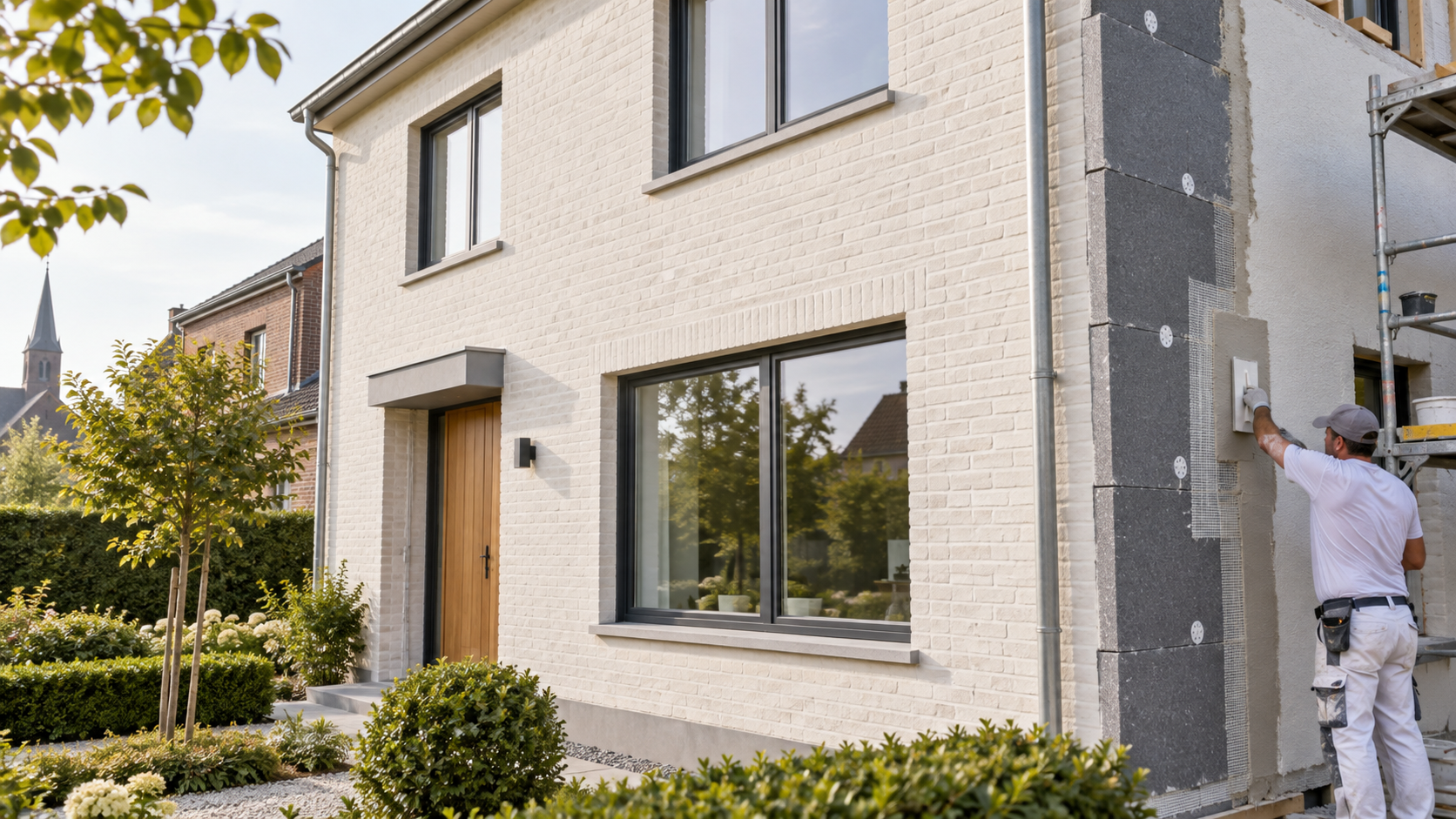Gevelisolatie tijdens renovatie van een woning